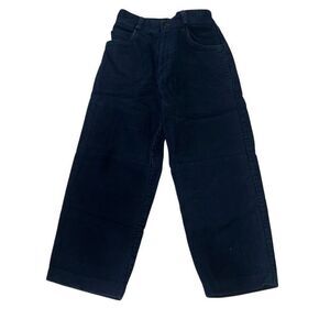 Christian Dior Boys Navy Velvet Velour Elastic Waist Pull-On Pants Sz 6 Warm